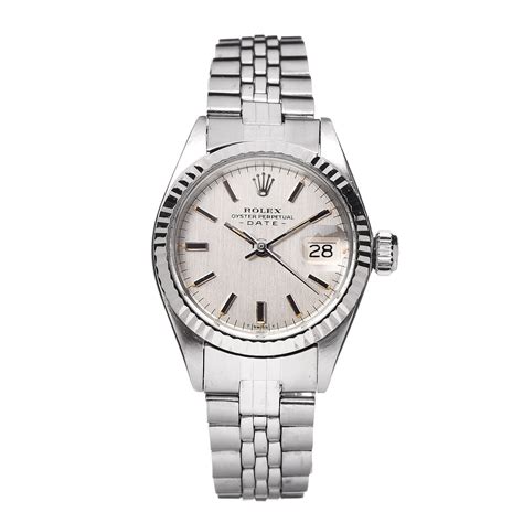 rolex stainless steel white gold women's dress 6917|rolex model 6917.